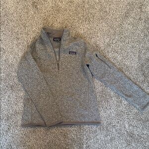 Patagonia Heather Gray Fleece 1/4 Zip